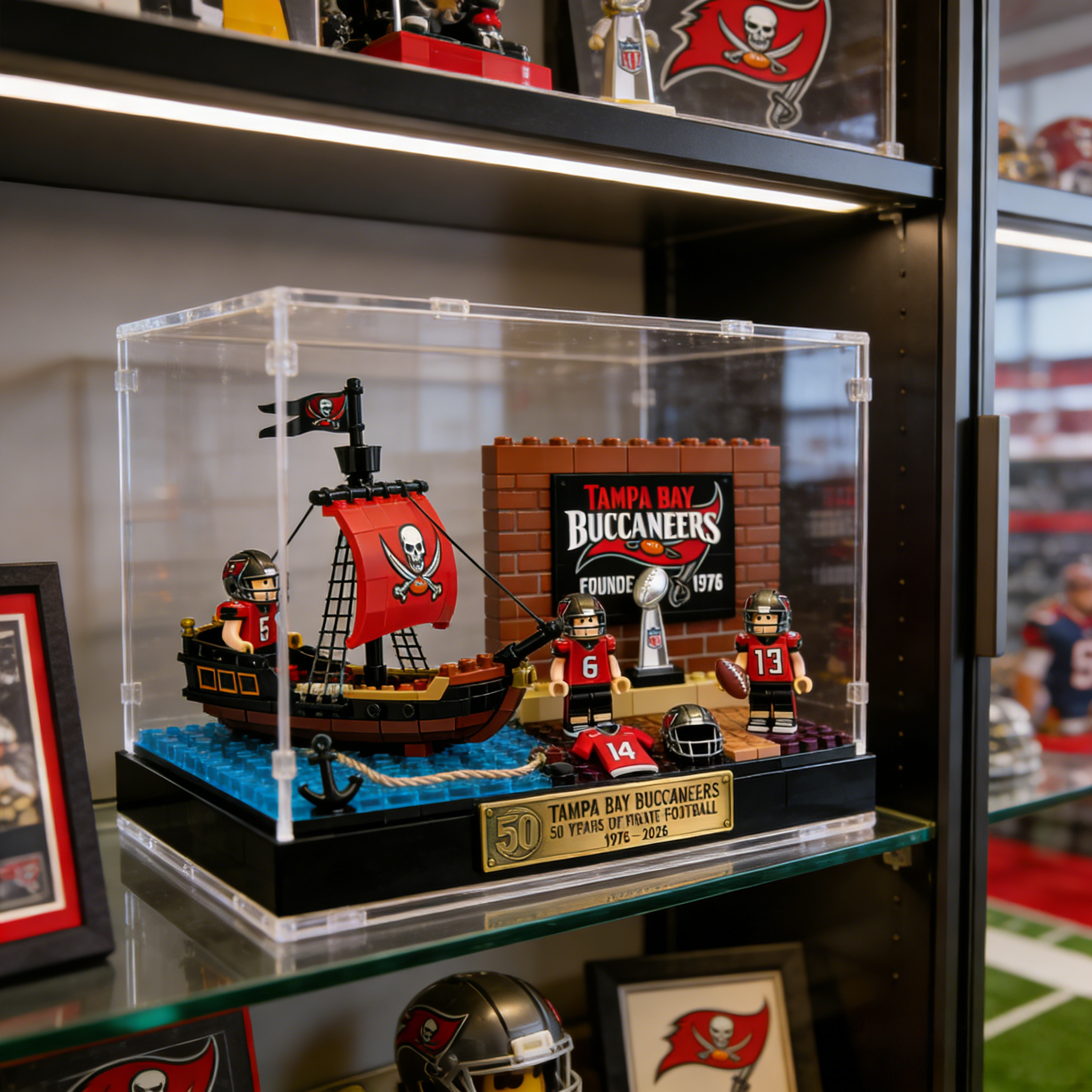 The Buccaneers 50th Anniversary Display Set