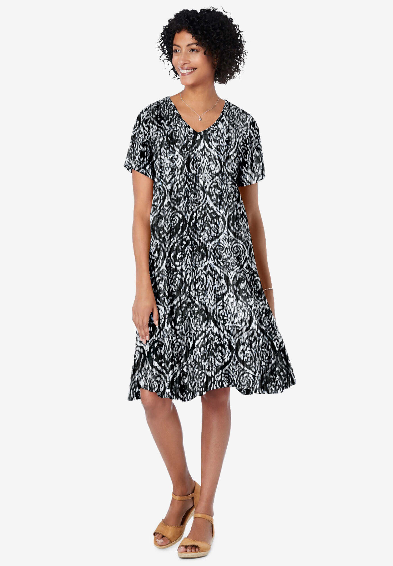 Short Crinkle Dress