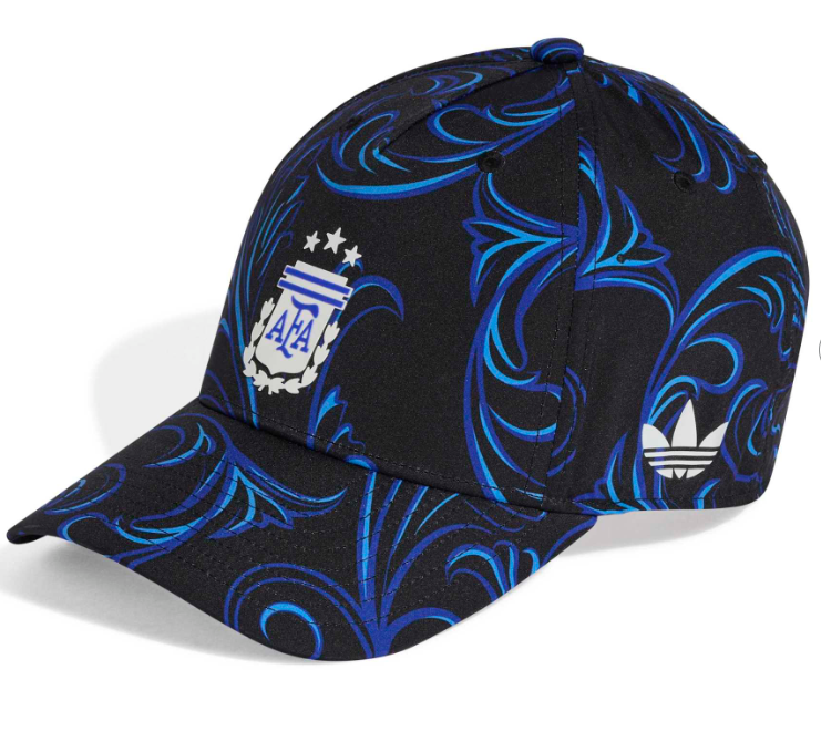 Argentina National Team Unisex Away Baseball Adjustable Hat - Black  adidas