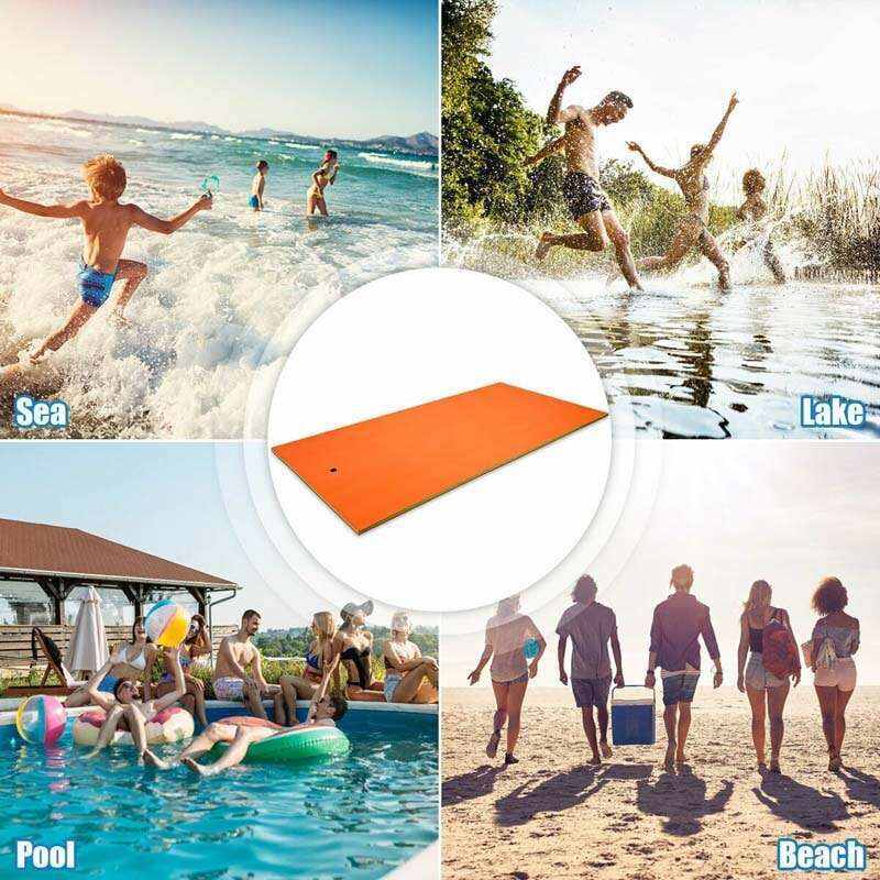 12' x 6' 3 Layer Tear-Resistant XPE Foam Floating Water Pad