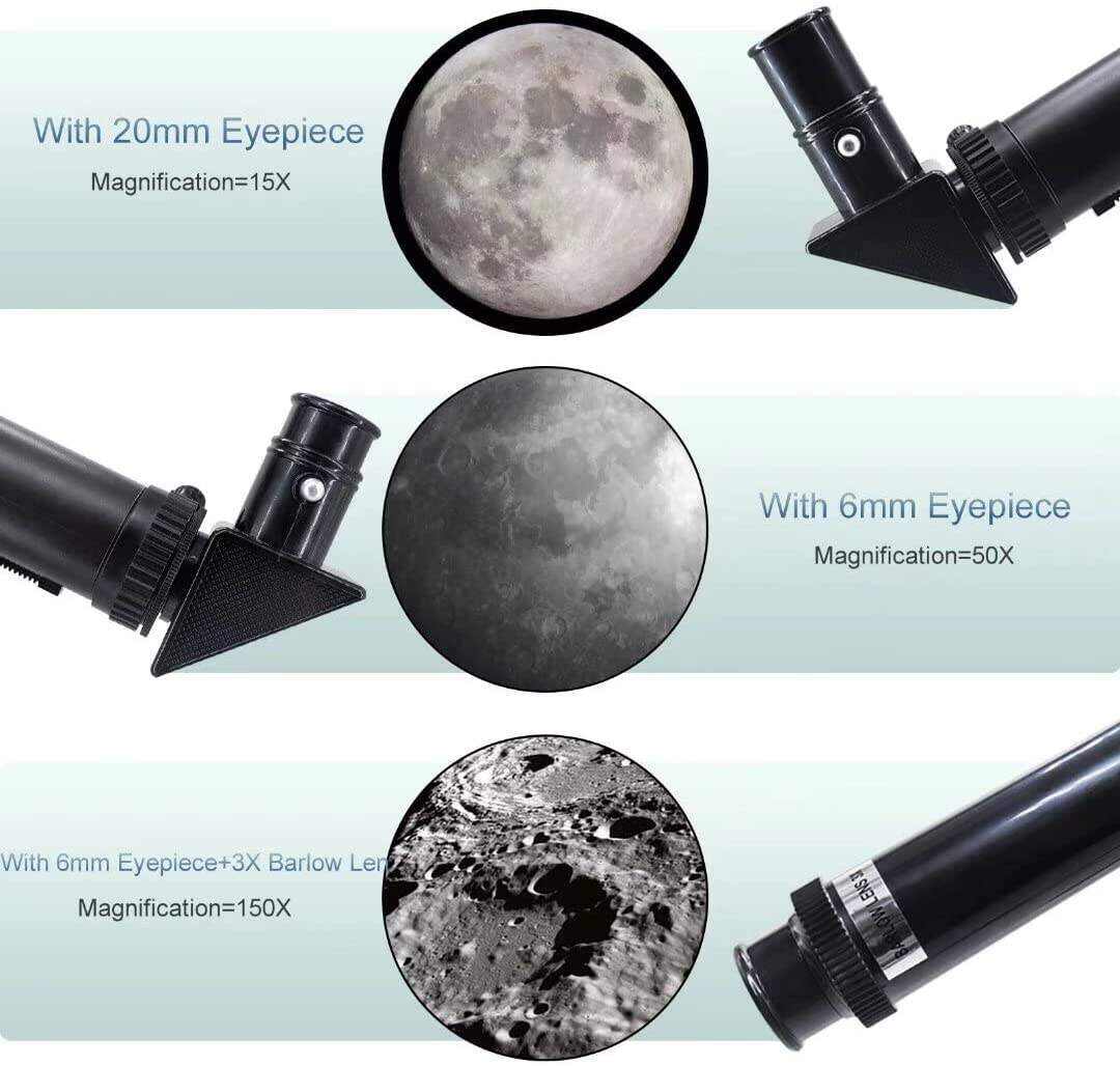 ToyerBee Telescope for Adults & Kids, 70mm Aperture (15X-150X) Portable Refractor Telescopes for Astronomy Beginners, 300mm Professional Travel Telescope with A Smartphone Adapter& A Wireless Remote