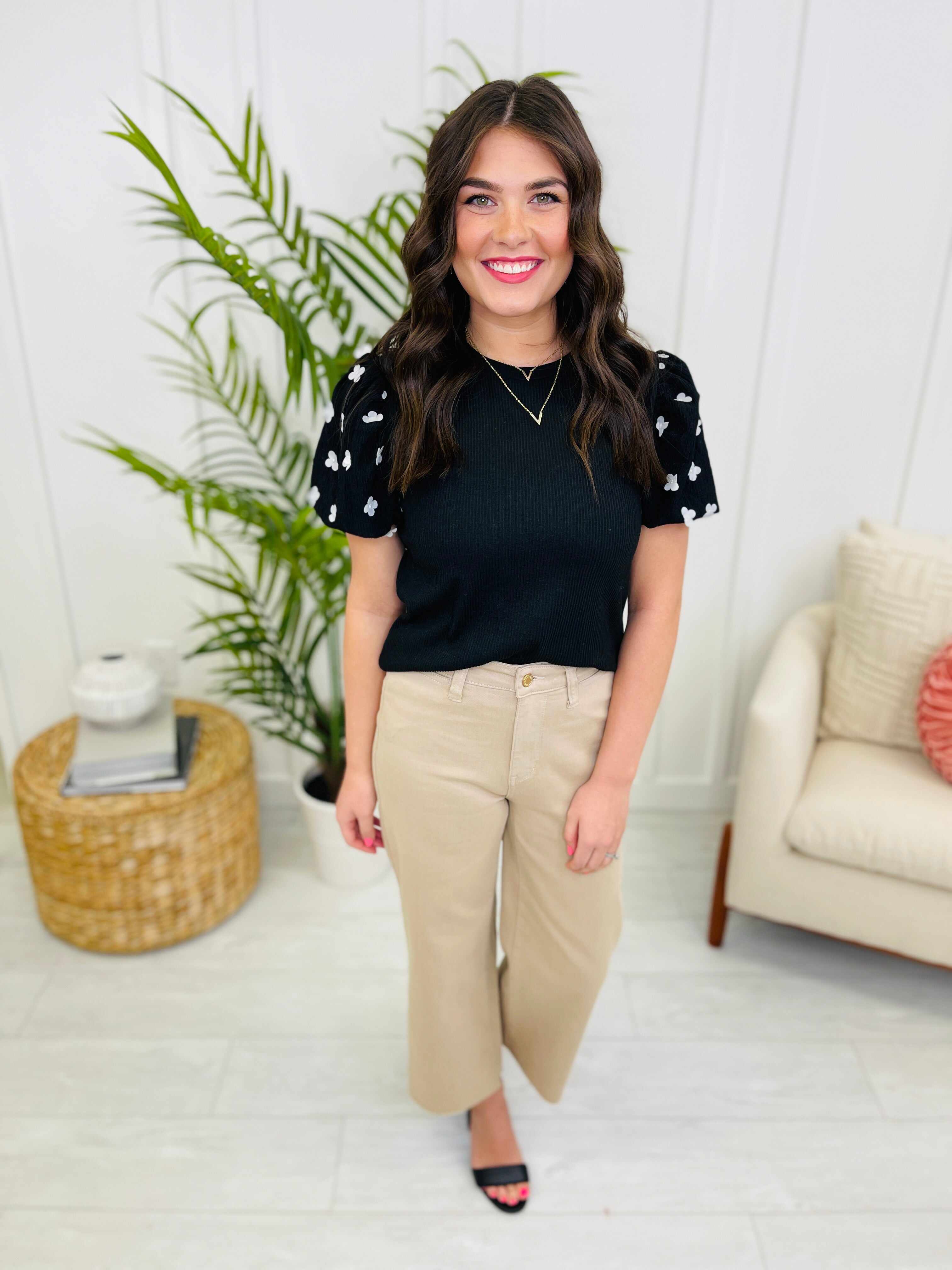 RESTOCK! REG/CURVY Khaki Girl Cropped Wide Leg Jeans