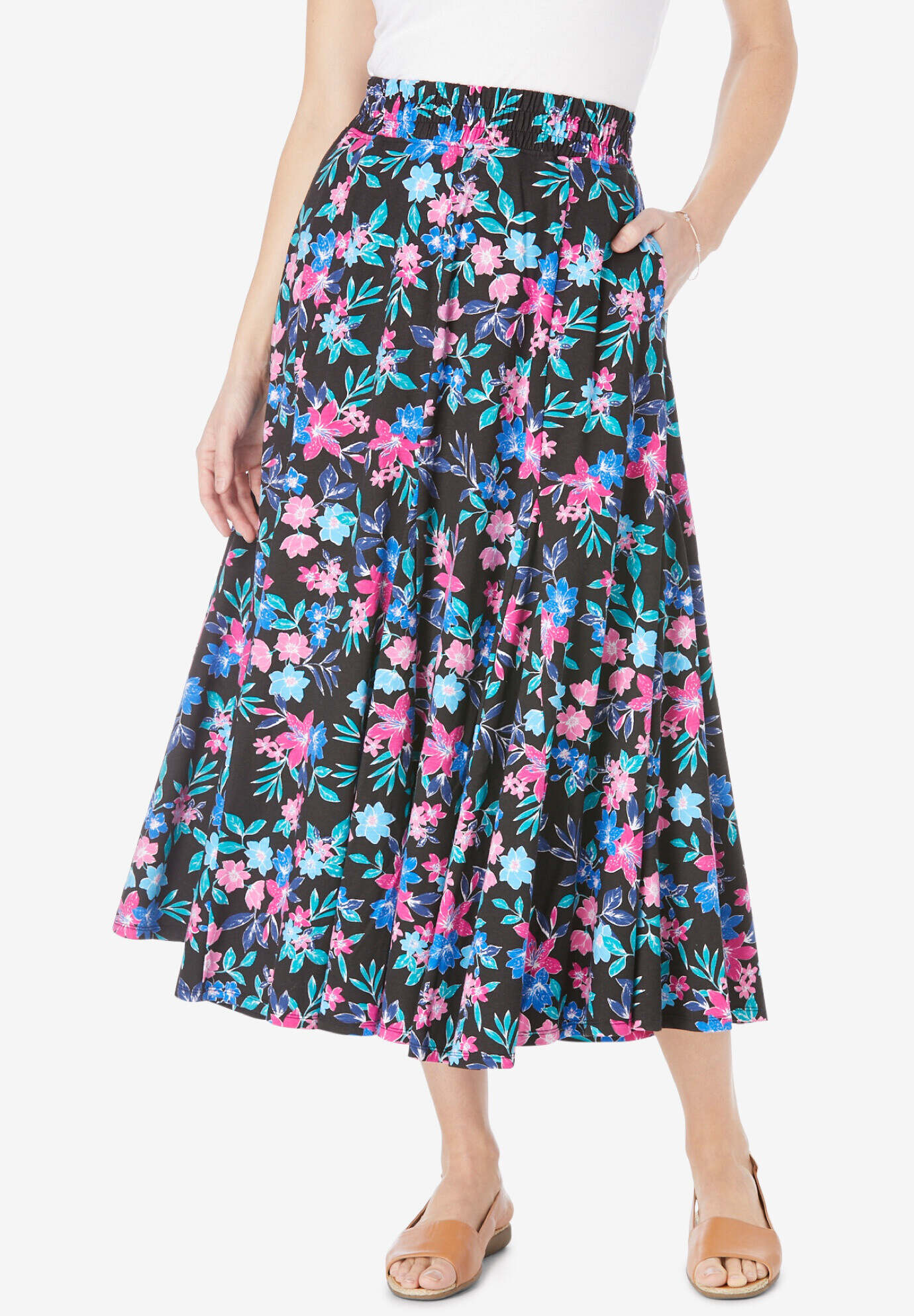 Knit Panel Skirt