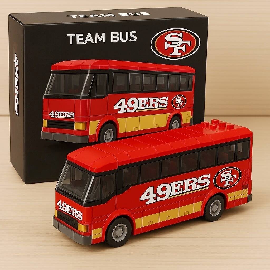 🏈🚍NFL Team Bus Brick Set