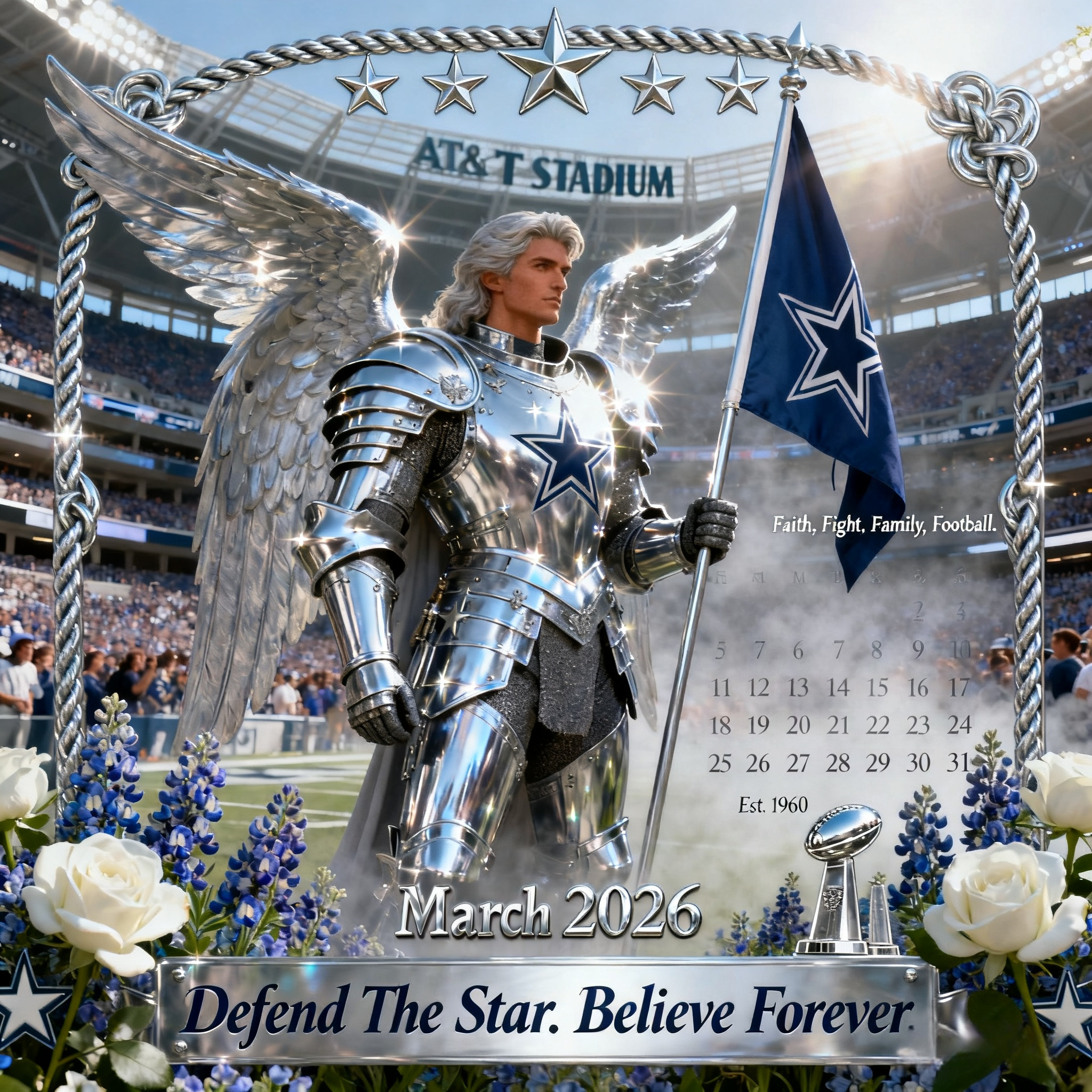 🏈 Dallas Cowboys “Starborn Legacy” 2026 Collector’s Calendar