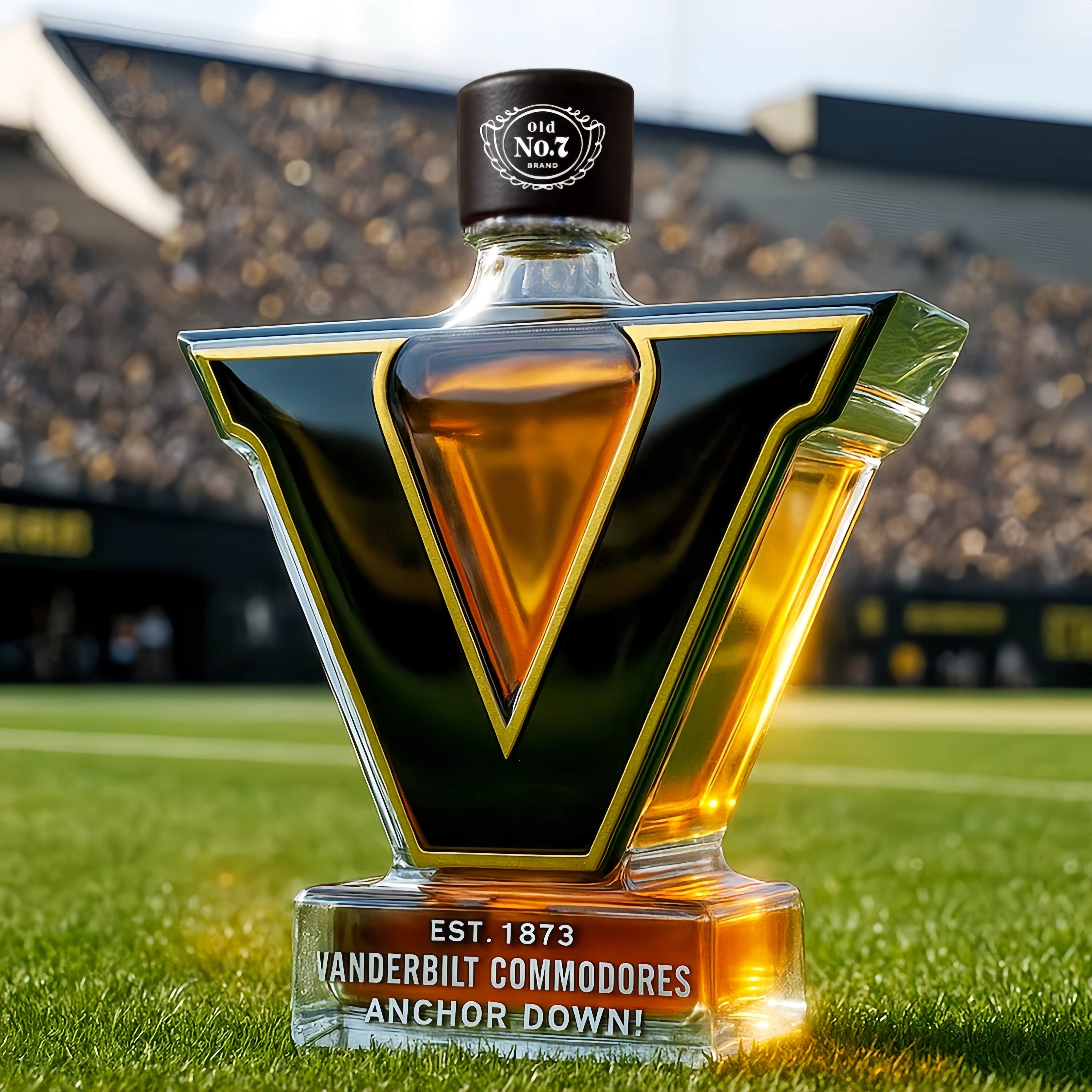 VANDERBILT COMMODORES ANCHOR DOWN Limited Edition Whisky Bottle