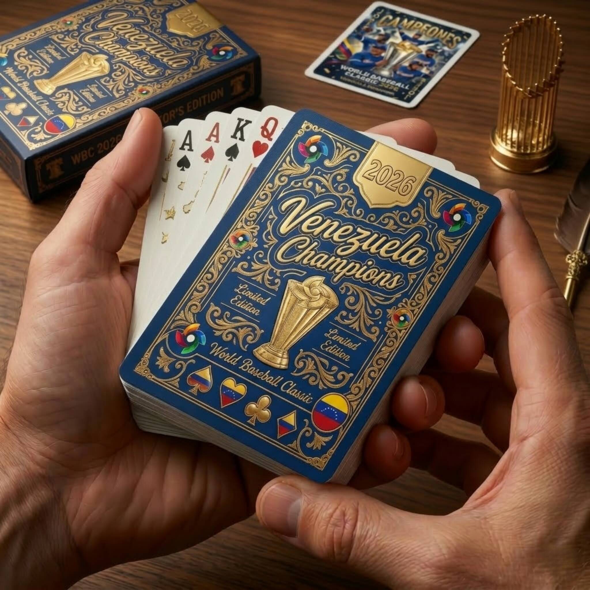 WBC 2026 Venezuela Champions playing cards