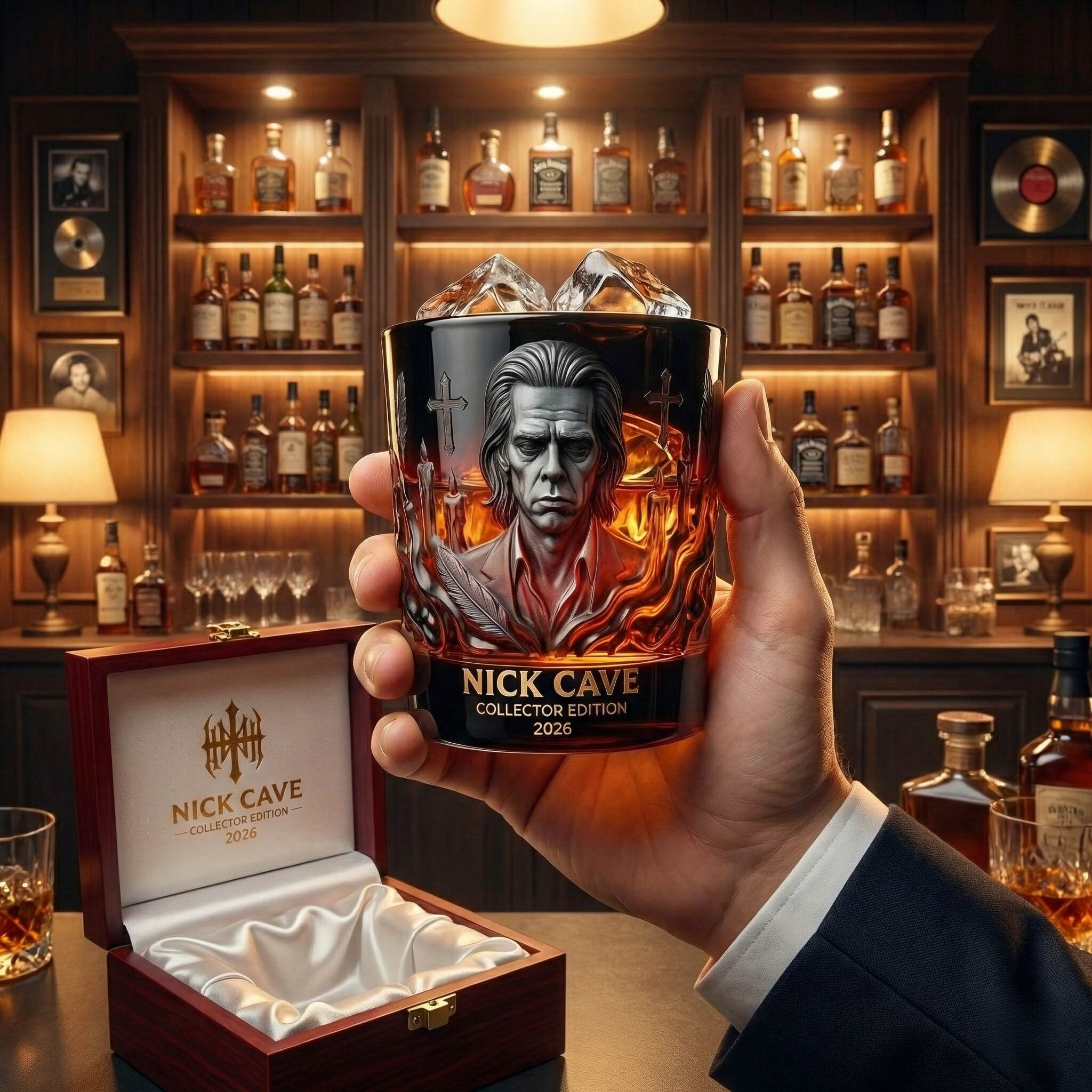 Nick Cave 50th Anniversary Collector Whiskey Glass