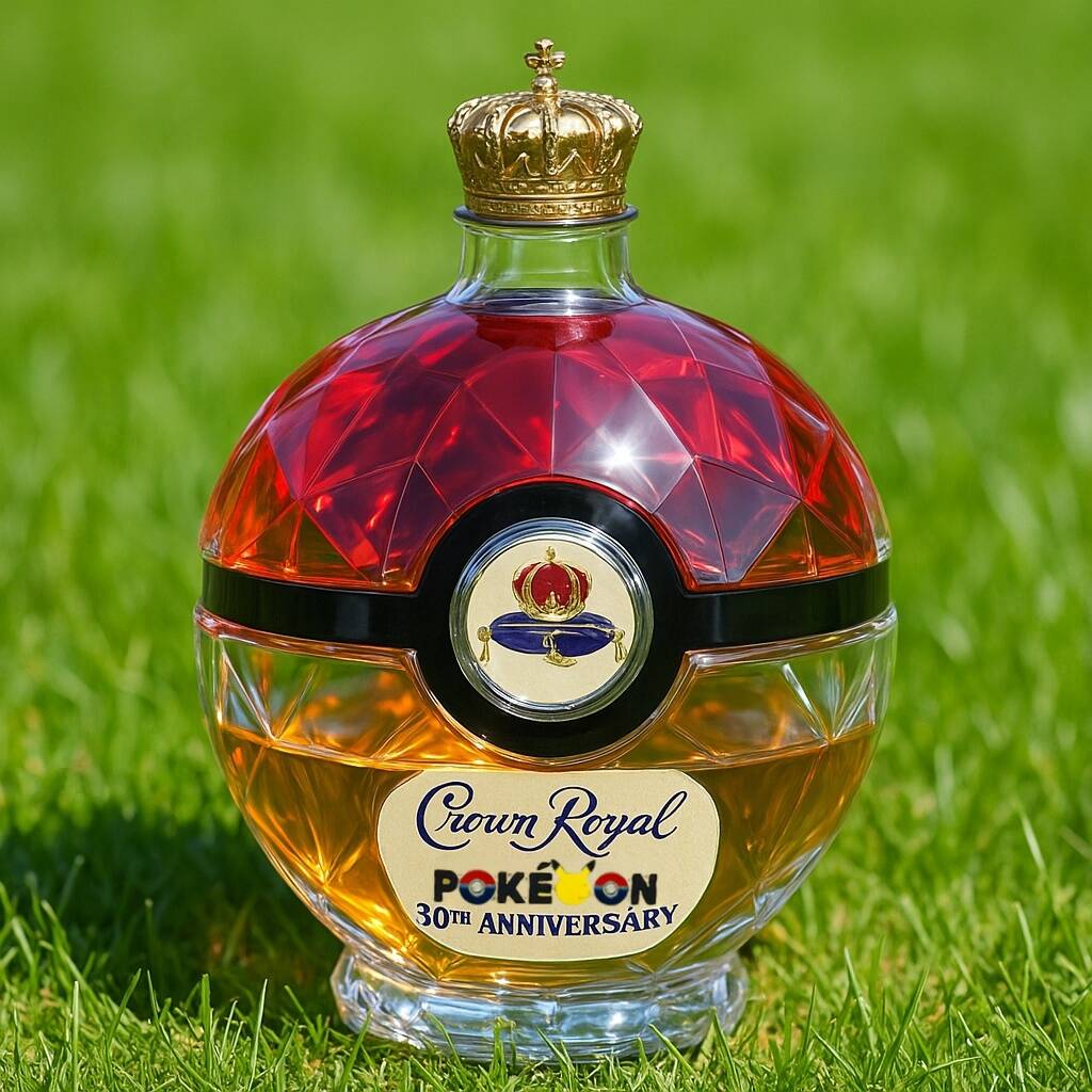 Poké Ball Whiskey Bottle