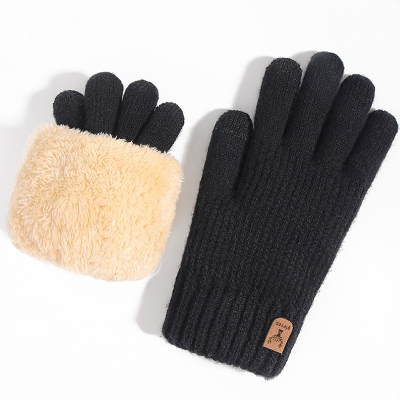Cozy Winter Gloves With Fuzzy Cuff