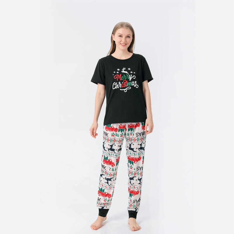Matching Family Christmas Short Sleeve Pjs Pajamas Set