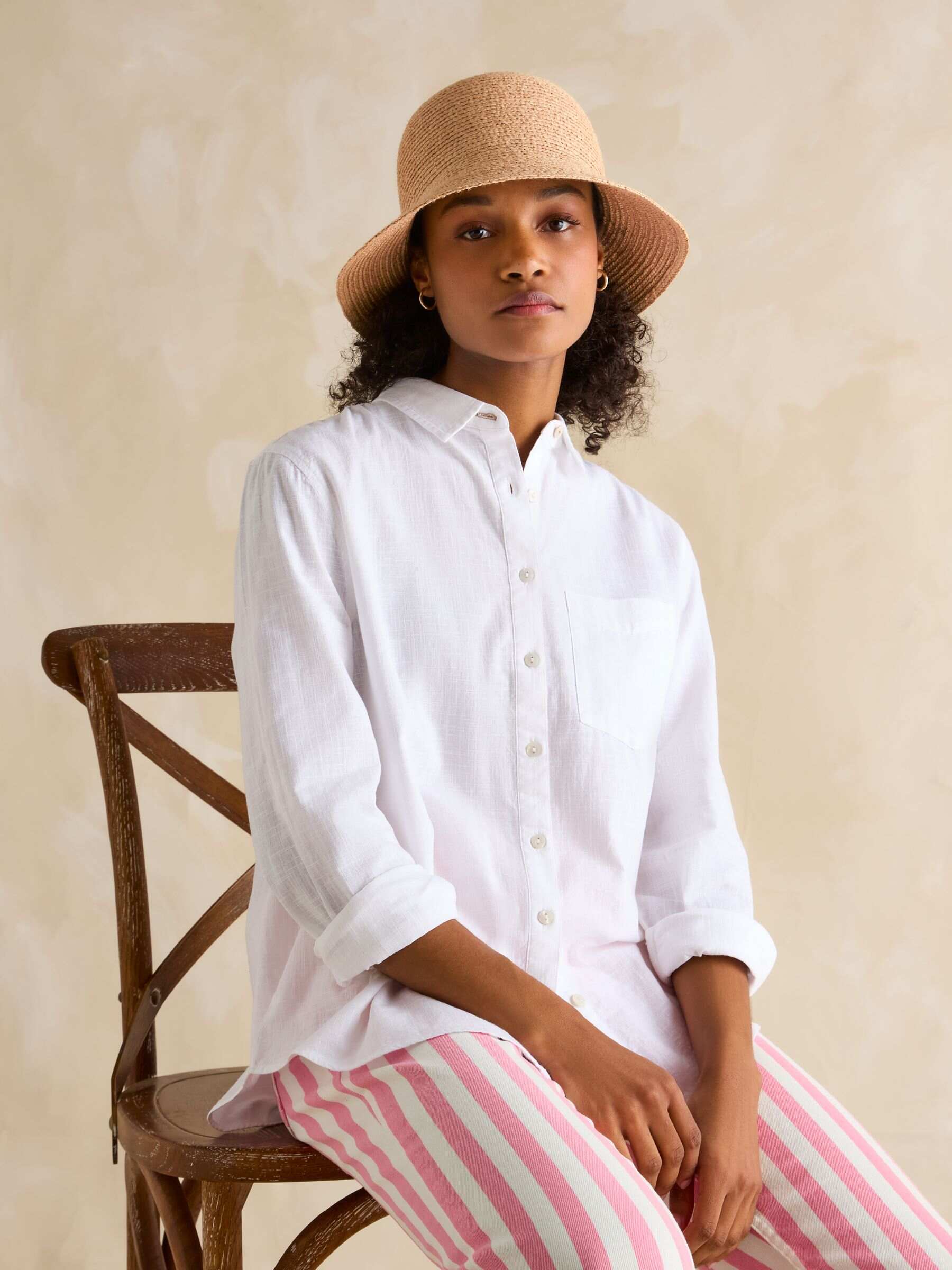 Albany Natural Adjustable Straw Hat