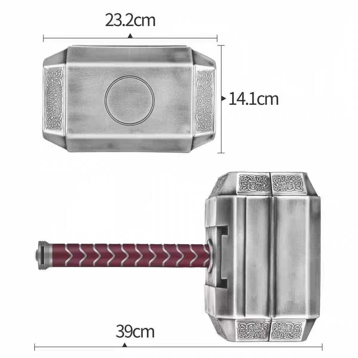 Mjolnir Hammer Shaped Tool Box Complete Repair Hand Tools Kit, Unique Geek Present for Dad Boyfriend Husband