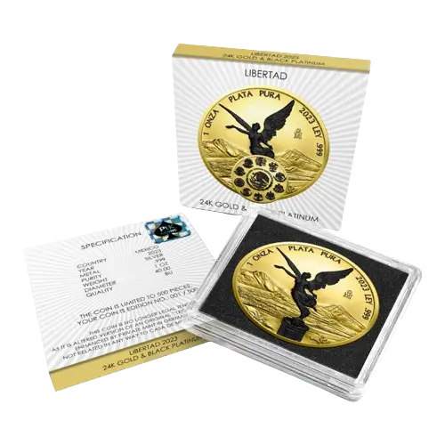 Libertad 2023 24k Gold & Black Platinum