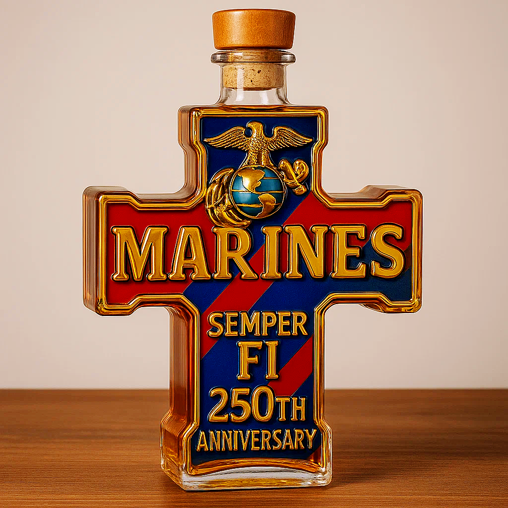 250th Anniversary Military Commemorative Cross Bottle