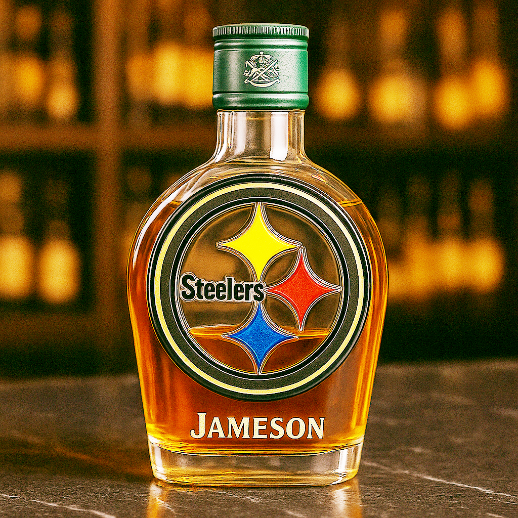 Pittsburgh Steelers Whiskey Bottle