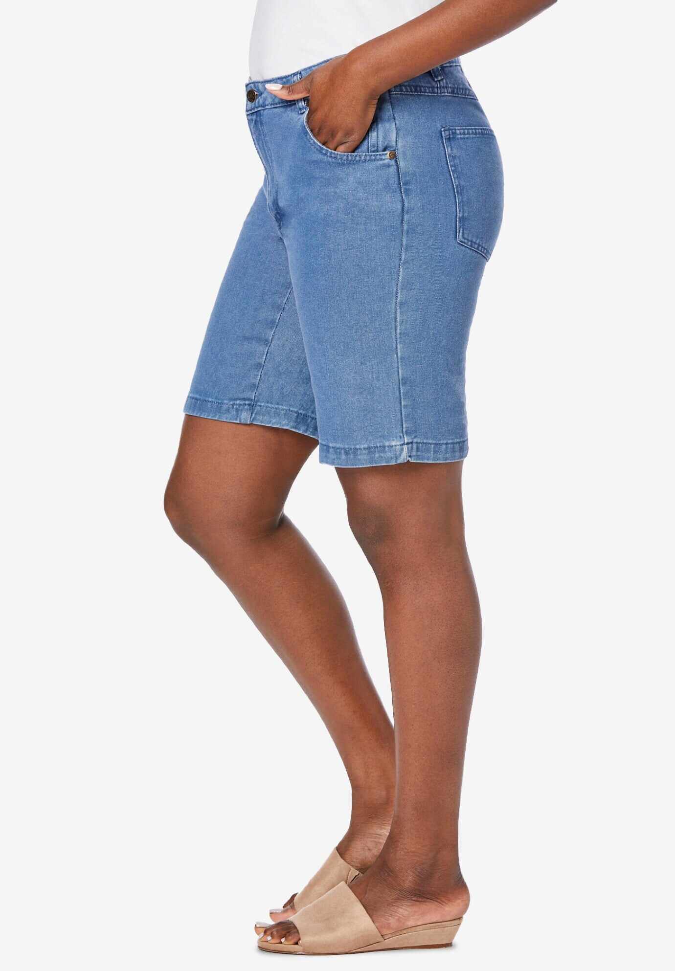 Classic Cotton Denim Shorts