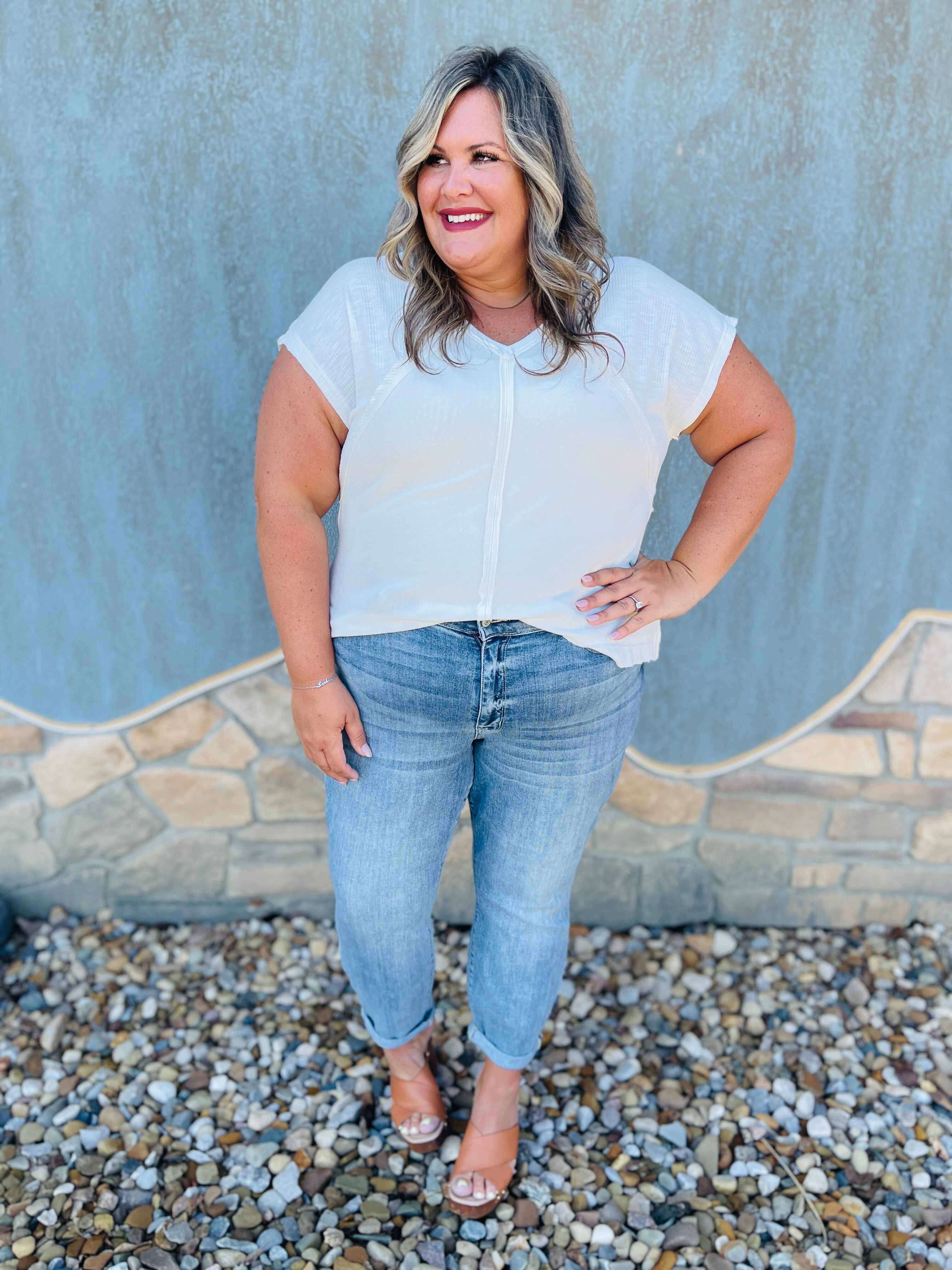 RESTOCK!  Reg/Curvy The Bleach Boys Nondistressed Boyfriend Jeans--Multiple Washes!