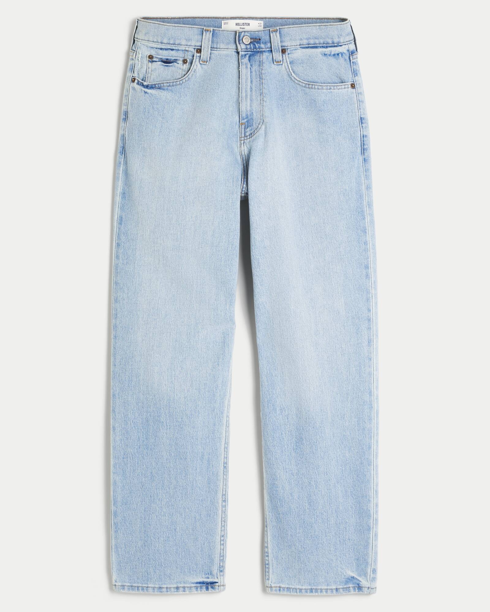 Railroad Stripe Baggy Painter Jeans