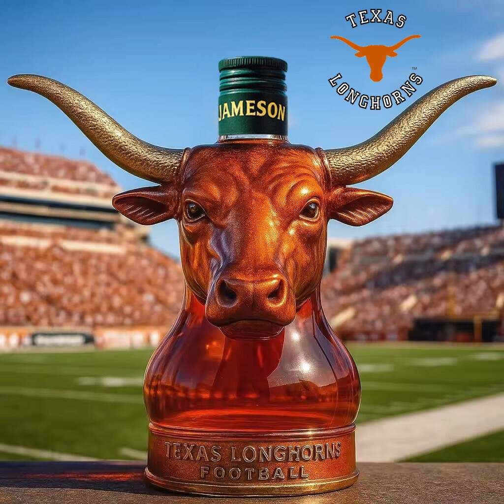 Texas Longhorns football Whisky collector's bottle