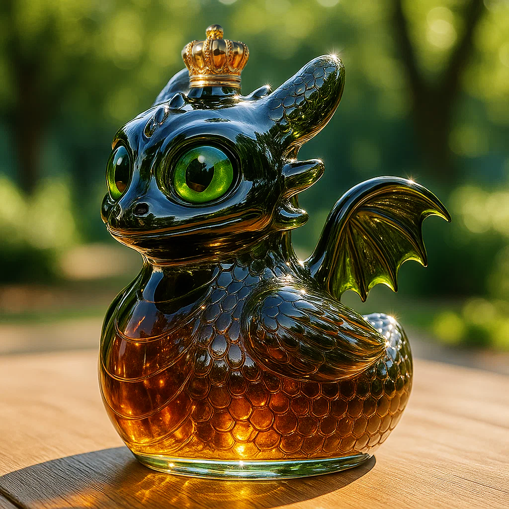 Toothless Duck Whiskey Bottle