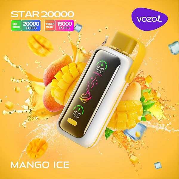 Vozol Star 20K Puffs Disposable Vape | Dual Power Mode with Mirror Screen