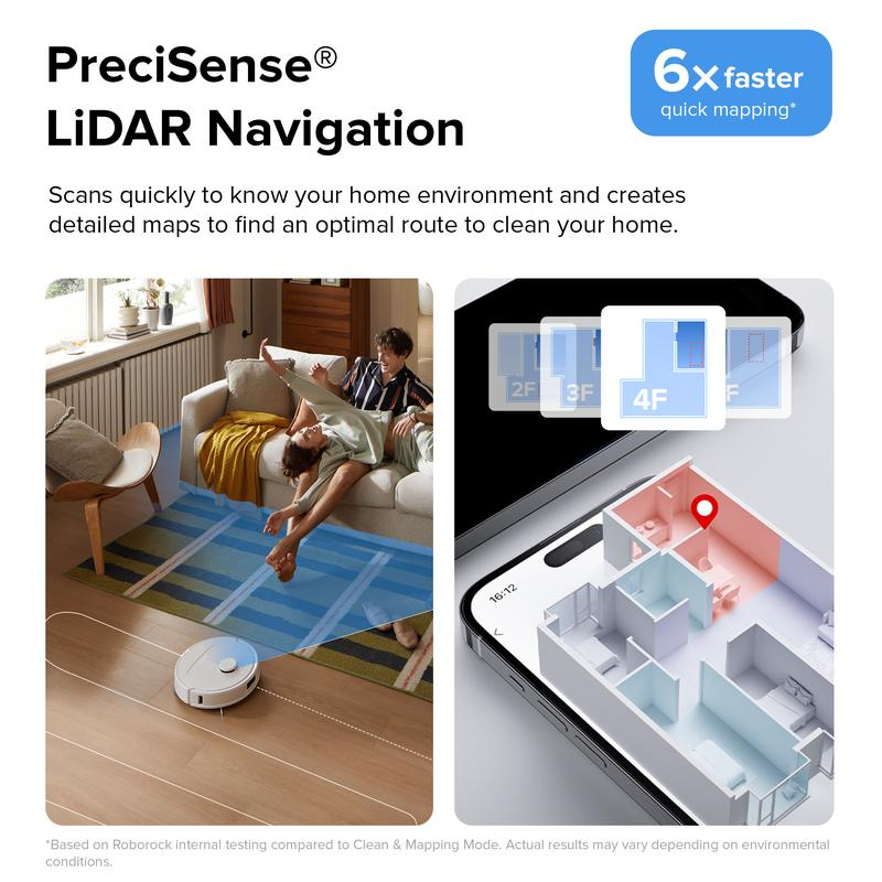 【Flash Sale】Roborock Qrevo Series Robot Vacuum and Mop, 10,000Pa suction, Self-Drying, Auto Mop Washing, Self-Emptying & Refilling, 10mm Mop Lifting, Smart Obstacle Avoidance (QV 35S)