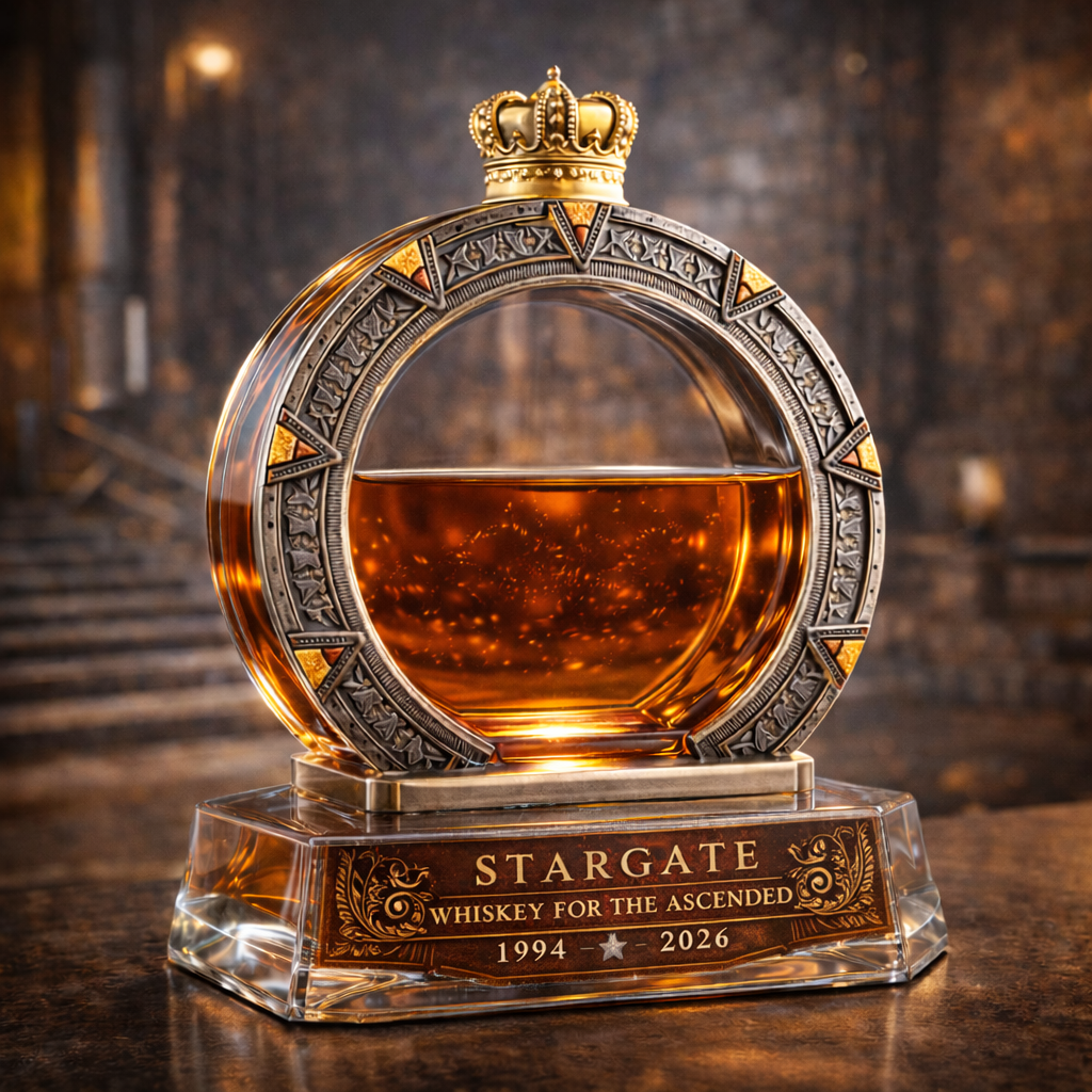 Stargate 32th Anniversary Whiskey Bottle