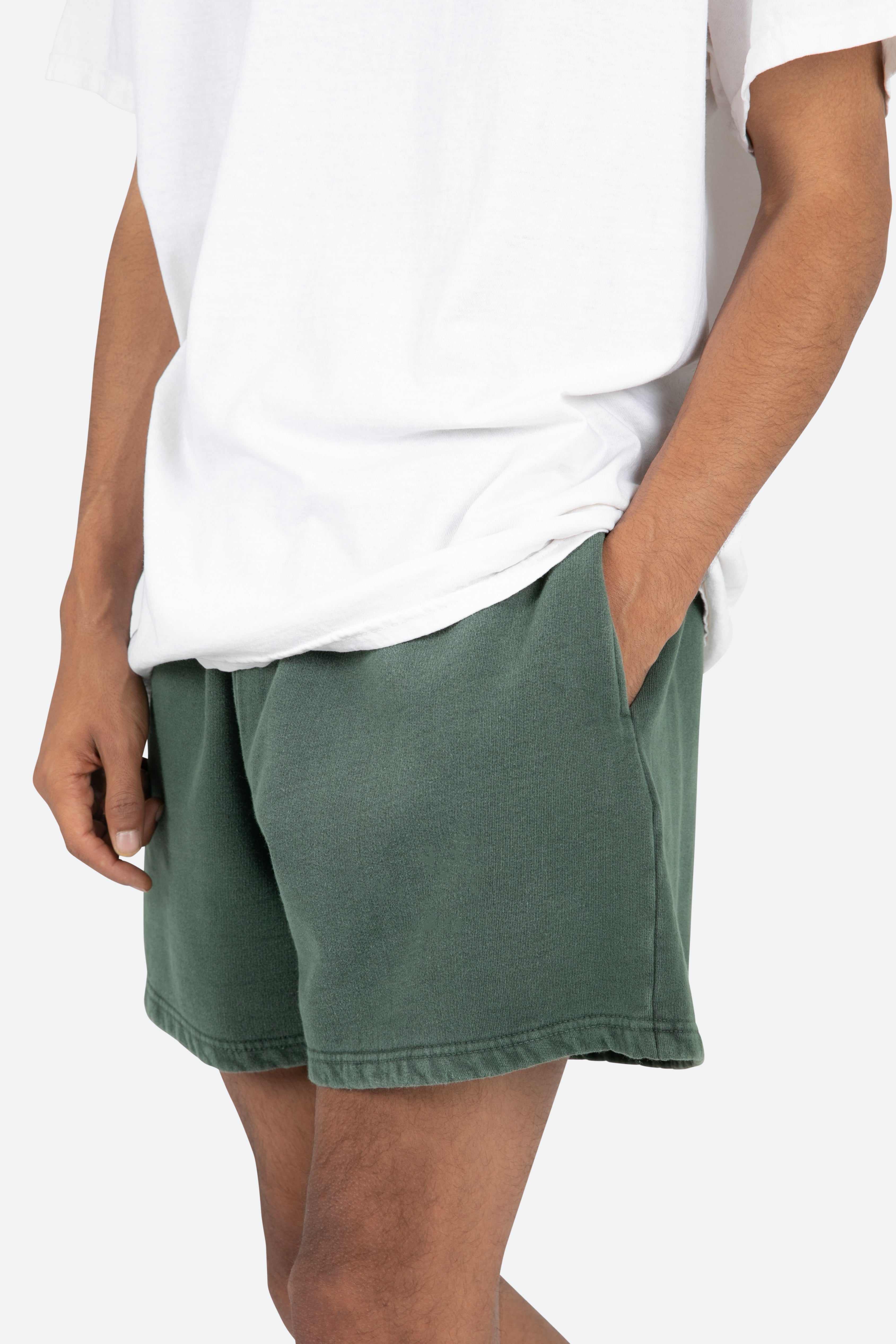 Vintage Washed Sweatshorts - Green
