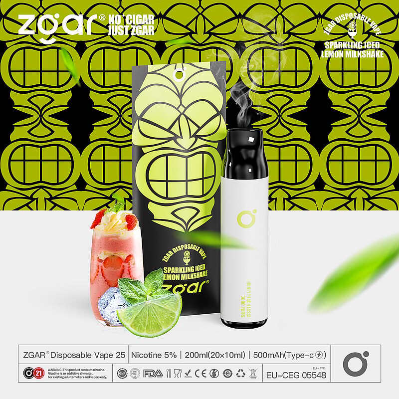 ZGAR ZG25 3000 Puffs  5% Nicotine Rechargeable Disposable Pod