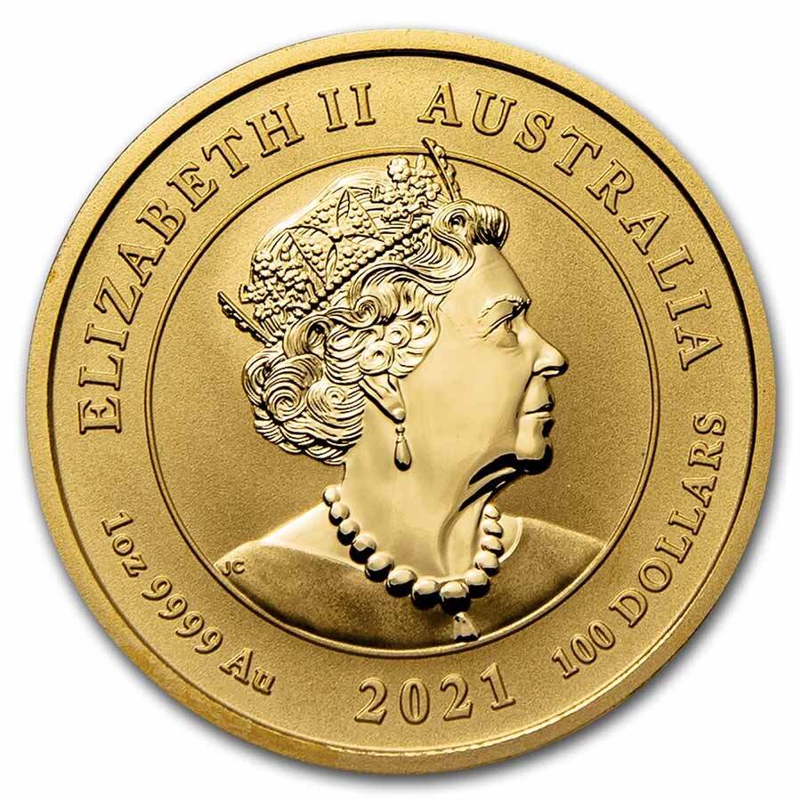 2021 Australia 1 oz Gold Double Pixiu BU