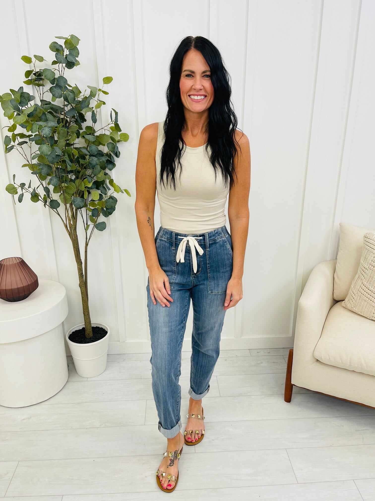 MARKDOWNS! Joggers REG/CURVY Jog It Out Denim Joggers RESTOCK!