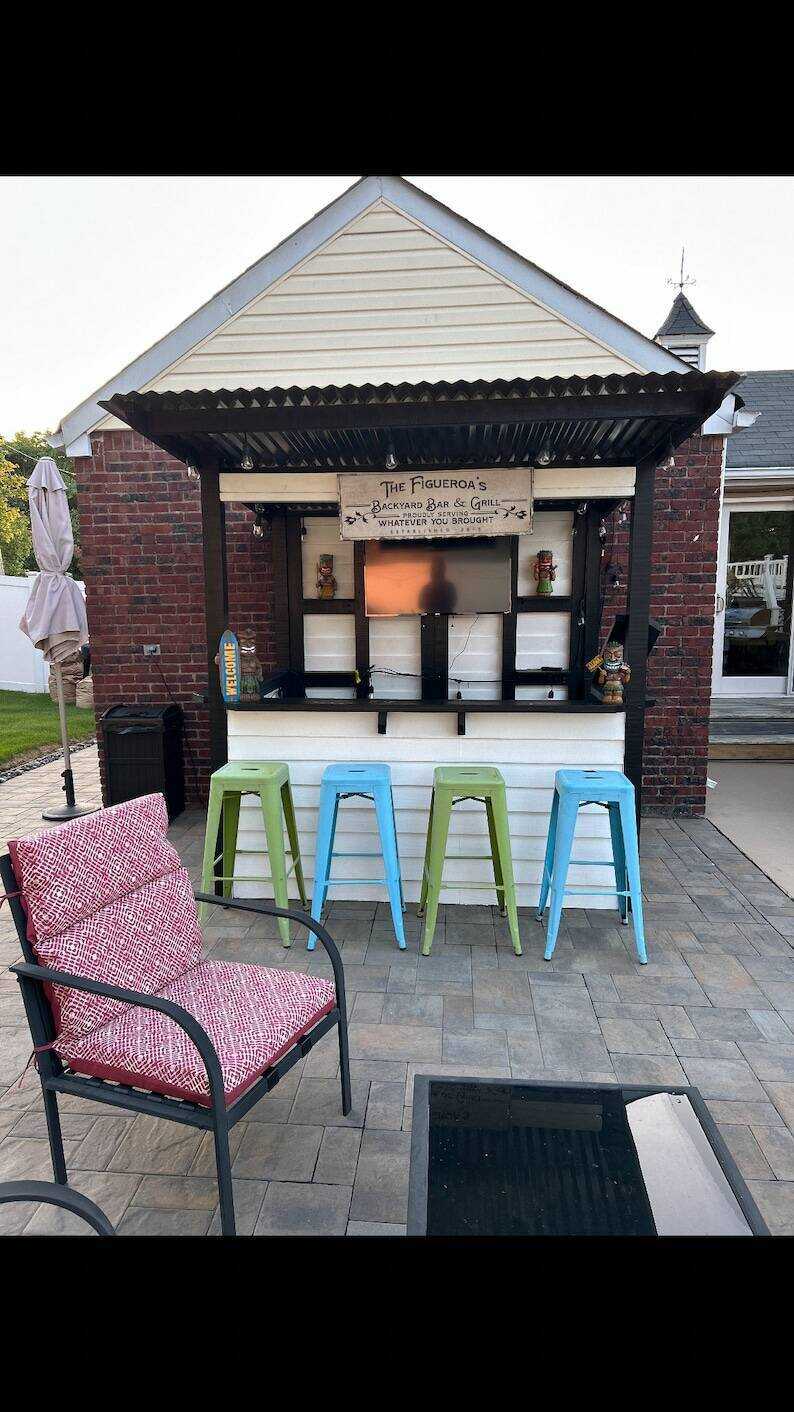 BarsToYardsUS - Shiplap model ( outdoor bar, patio, outdoor bar, backyard fun, beer, alcohol games, sports bar, summer, home bar, chill