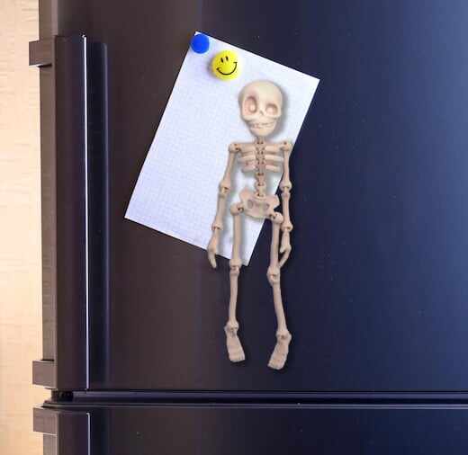 🎃Halloween Hot Sale 49% OFF 💀✨3D Printed Vintage Skeleton Magnetic Figurine 🎃