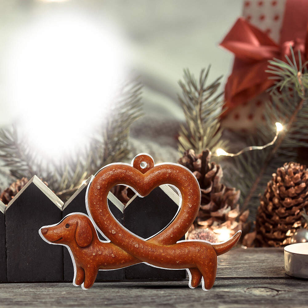 Pretzel Dachshund Ornament