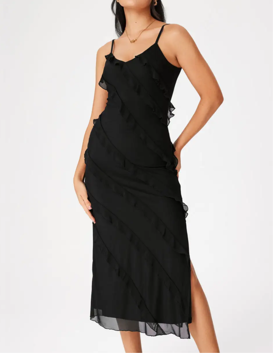 Elegant camisole floral lace skirt