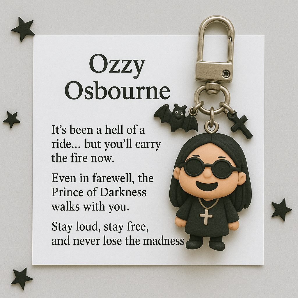 Ozzy Osbourne Memorial Keychain