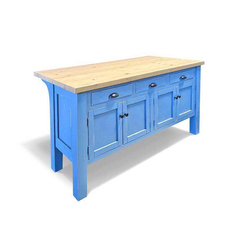 Kitchen Island, Farmhouse Kitchen, Butcher Block, Island, Table, Kitchen Table