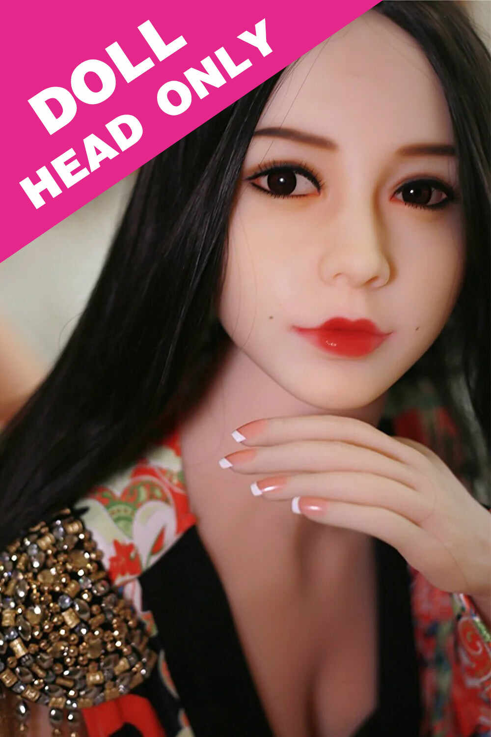 #056-N TPE Real-life Japanese Sex Doll Head Only