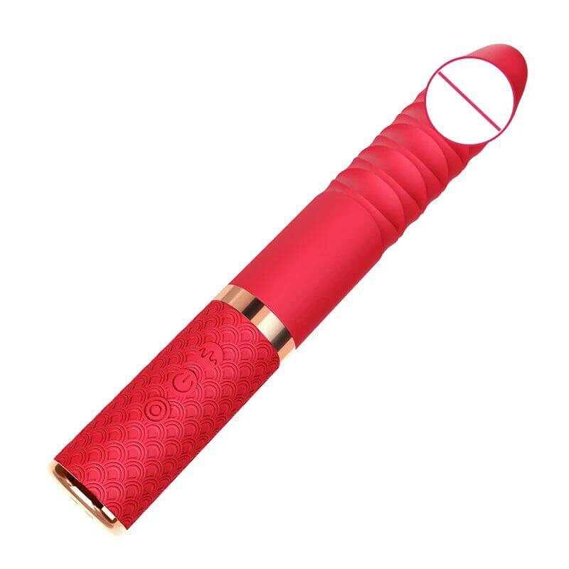 Telescopic G Spot Dildo Vibrator: Woman Vagina & Clitoris Stimulator