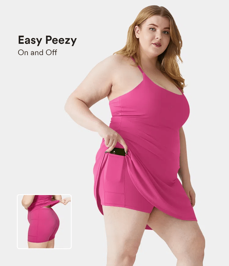 🔥Flash Sale🔥Softlyzero Plush Backless Active Dress-Easy Peezy