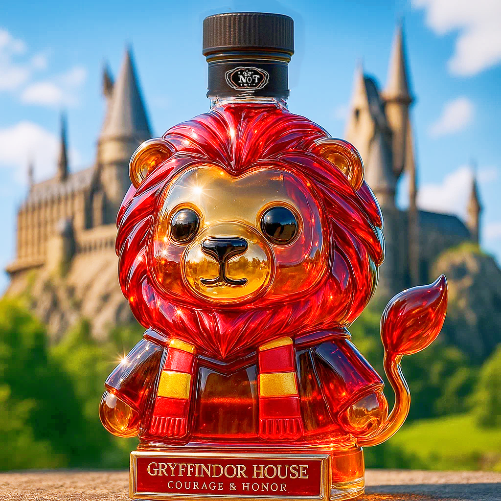 Hogwarts Gryffindor Lion Whiskey Bottle