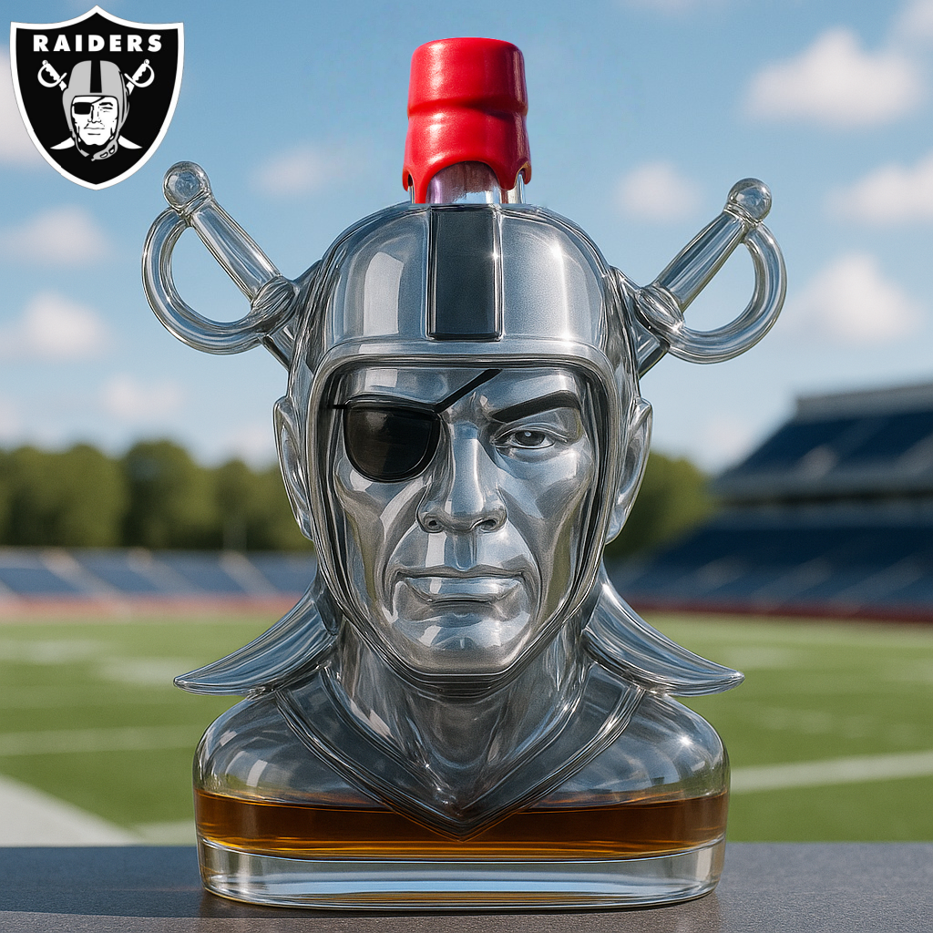 Las Vegas Raiders Whiskey Bottle