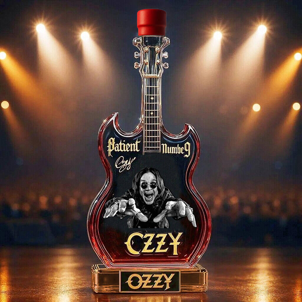 OZZY Joint Guitar Whiskey Bottle Limited Edition