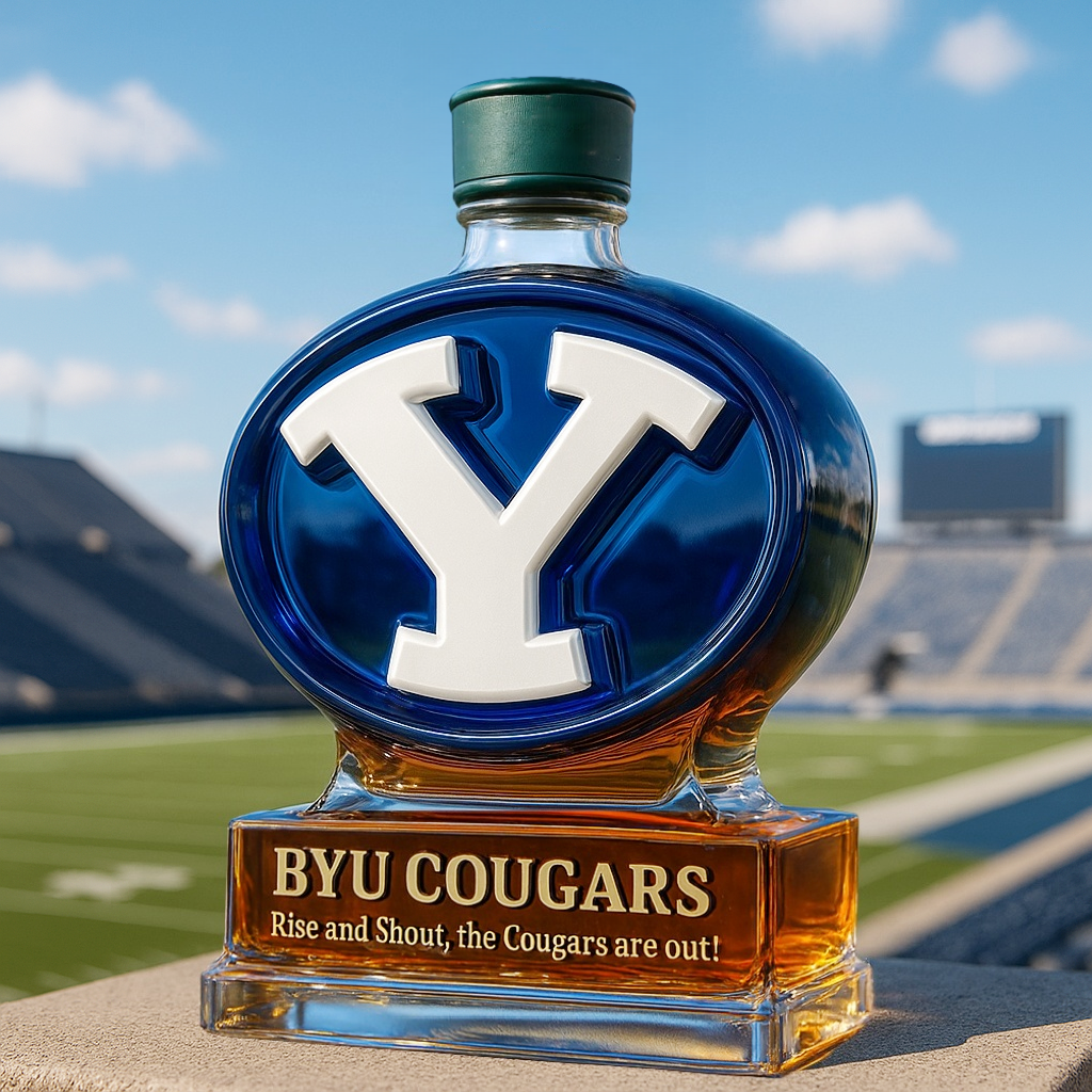 BYU Cougars Limited-Edition Whiskey Bottle