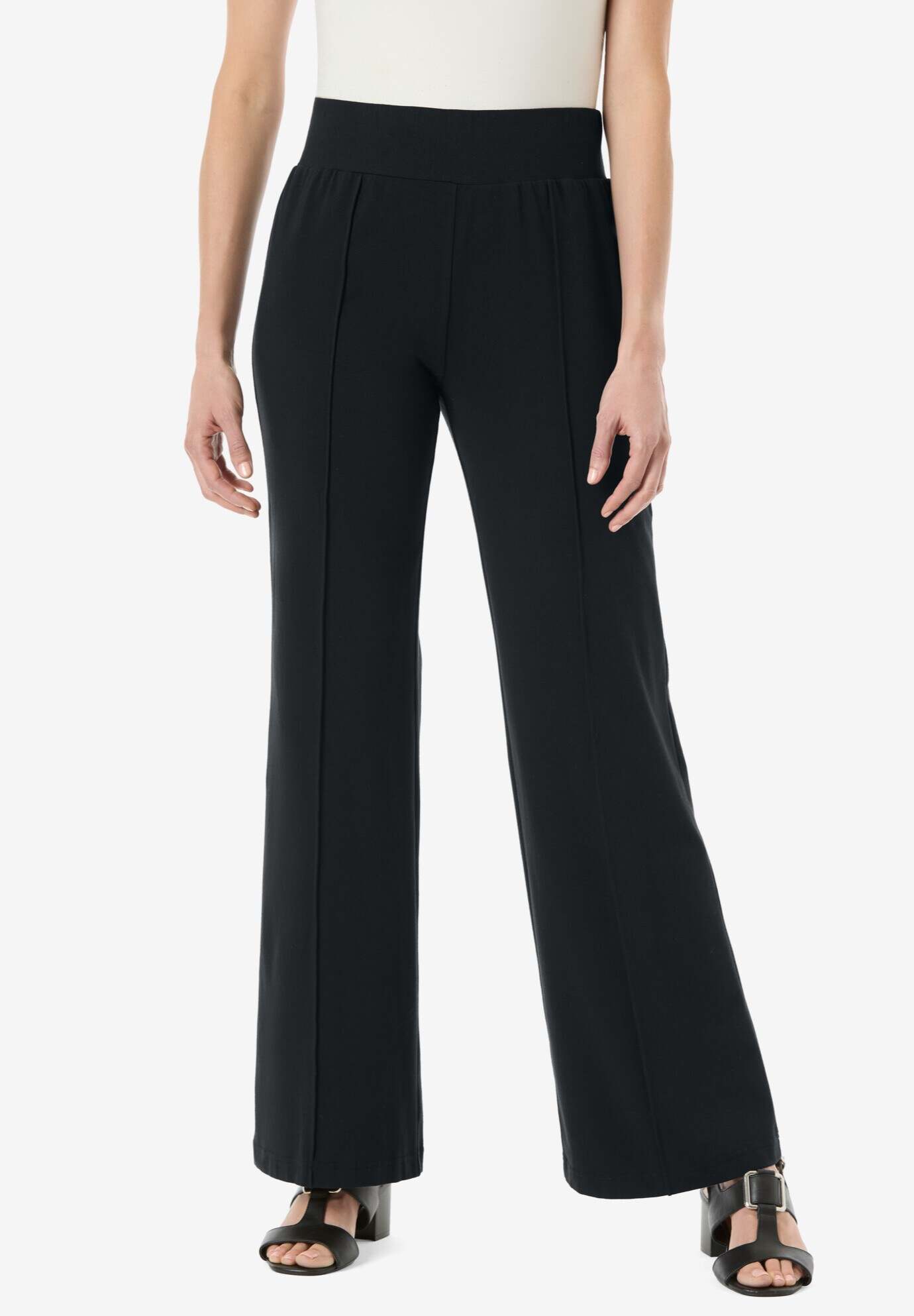 Secret Solutions™ Tummy Taming Wide-Leg Knit Pant