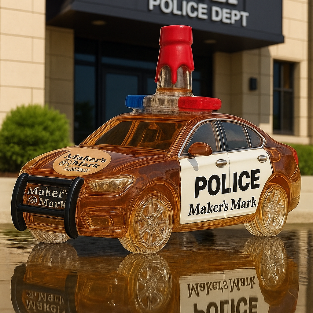 Police Car Whiskey Bottle