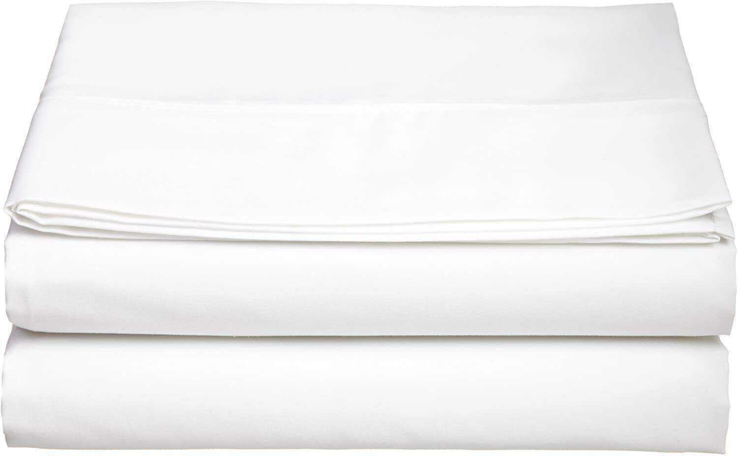 Set of 2 Silky Soft Polyester Single Flat Sheet