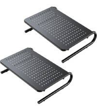 Monitor Stand Riser, Monitor Riser, Laptop Stand for Desk, Laptop Riser, Desk Organizer for Monitor, Laptop Shelf w/Vented for Screen, Computer Stand for Laptop, PC, Printer, for Home & Office