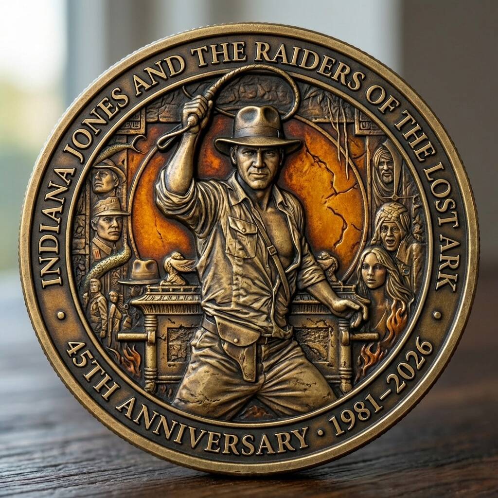 Raiders of the Lost Ark 45Th Anniversary Coin